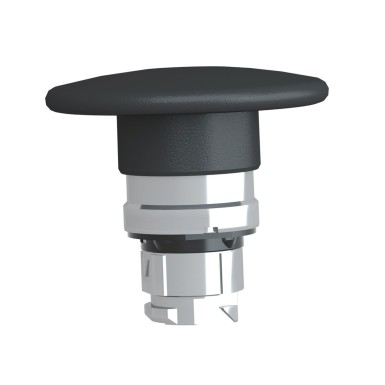 ZB4BR2 - Head for non illuminated pushbutton, Harmony XB4, mushroom 60mm, metal, black, 22mm, spring return - Schneider Electric - Head for non illuminated pushbutton, Harmony XB4, mushroom 60mm, metal, black, 22mm, spring return - Schneider Electric - 5