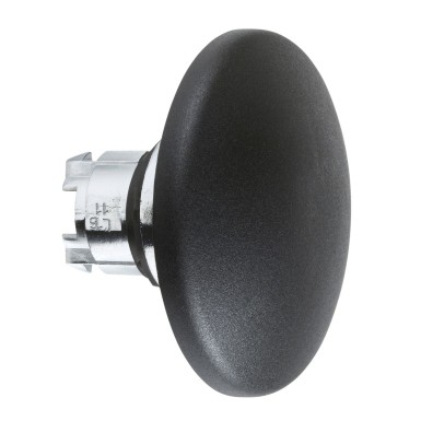 ZB4BR216 - Head for non illuminated pushbutton, Harmony XB4, mushroom 60mm, metal, black, 22mm, spring return, hemispherical - Schneider Electric - Head for non illuminated pushbutton, Harmony XB4, mushroom 60mm, metal, black, 22mm, spring return, hemispherical - Schneider Electric - 0