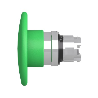 ZB4BR3 - Head for non illuminated pushbutton, Harmony XB4, mushroom 60mm, metal, green, 22mm, spring return - Schneider Electric - Head for non illuminated pushbutton, Harmony XB4, mushroom 60mm, metal, green, 22mm, spring return - Schneider Electric - 1