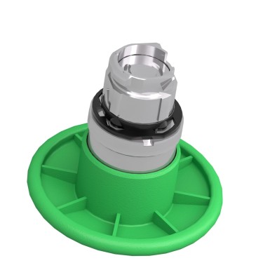 ZB4BR3 - Head for non illuminated pushbutton, Harmony XB4, mushroom 60mm, metal, green, 22mm, spring return - Schneider Electric - Head for non illuminated pushbutton, Harmony XB4, mushroom 60mm, metal, green, 22mm, spring return - Schneider Electric - 2