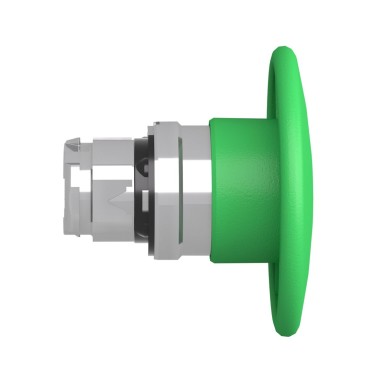 ZB4BR3 - Head for non illuminated pushbutton, Harmony XB4, mushroom 60mm, metal, green, 22mm, spring return - Schneider Electric - Head for non illuminated pushbutton, Harmony XB4, mushroom 60mm, metal, green, 22mm, spring return - Schneider Electric - 3