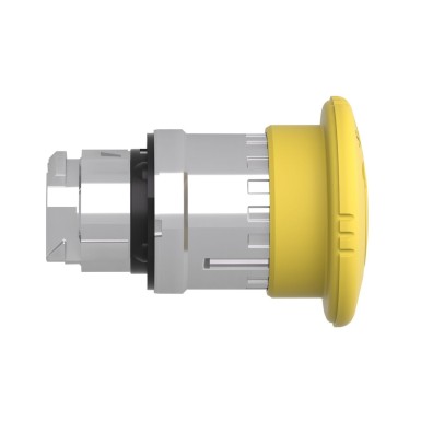 ZB4BS55 - Mushroom push button head 40mm, armony XB4, metal, yellow, 22mm, latching turn realease - Schneider Electric - Mushroom push button head 40mm, armony XB4, metal, yellow, 22mm, latching turn realease - Schneider Electric - 4