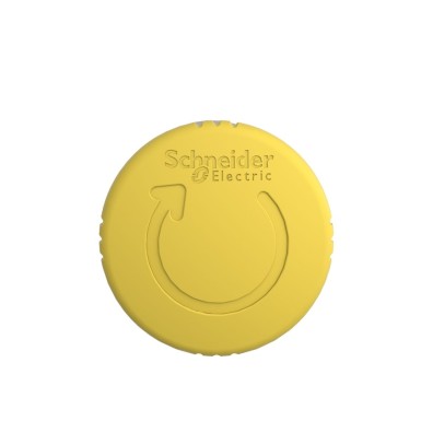 ZB4BS55 - Mushroom push button head 40mm, armony XB4, metal, yellow, 22mm, latching turn realease - Schneider Electric - Mushroom push button head 40mm, armony XB4, metal, yellow, 22mm, latching turn realease - Schneider Electric - 5