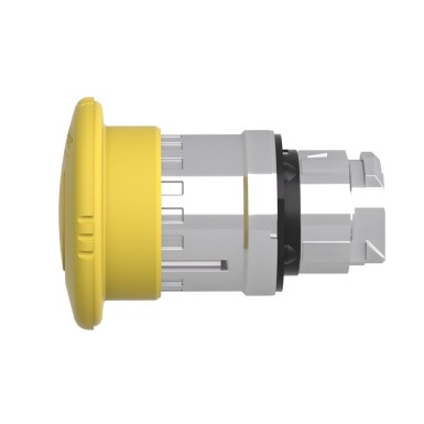 ZB4BS55 - Mushroom push button head 40mm, armony XB4, metal, yellow, 22mm, latching turn realease - Schneider Electric - Mushroom push button head 40mm, armony XB4, metal, yellow, 22mm, latching turn realease - Schneider Electric - 6