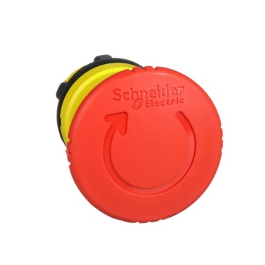 ZB4BS844 - Emergency stop head, Harmony XB4, switching off, metal, red mushroom 40mm, 22mm, trigger latching turn to release - Schneider Electric - Emergency stop head, Harmony XB4, switching off, metal, red mushroom 40mm, 22mm, trigger latching turn to release - Schneider Electric - 4