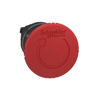 ZB4BS8447 - Emergency stop head, Harmony XB4, switching off, black metal, red mushroom 40mm, 22mm, trigger latching turn to release - Schneider Electric - Emergency stop head, Harmony XB4, switching off, black metal, red mushroom 40mm, 22mm, trigger latching turn to release - Schneider Electric - 0