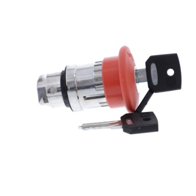 ZB4BS944 - Emergency stop head, Harmony XB4, switching off, metal, red mushroom 40mm, 22mm, trigger latching key release - Schneider Electric - Emergency stop head, Harmony XB4, switching off, metal, red mushroom 40mm, 22mm, trigger latching key release - Schneider Electric - 4