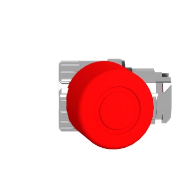 ZB4BT844 - Emergency stop head, Harmony XB4, switching off, metal, red mushroom 30mm, 22mm, trigger latching push pull - Schneider Electric - Emergency stop head, Harmony XB4, switching off, metal, red mushroom 30mm, 22mm, trigger latching push pull - Schneider Electric - 3