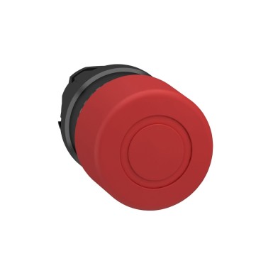 ZB4BT847 - Head for emergency switching off push button, Harmony XB4, red, mushroom 30mm, 22mm, trigger/latching push-pull to release, unmarked - Schneider Electric - Head for emergency switching off push button, Harmony XB4, red, mushroom 30mm, 22mm, trigger/latching push-pull to release, unmarked - Schneider Electric - 0