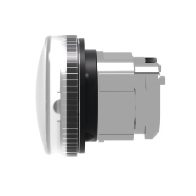 ZB4BV013 - Head for pilot light, Harmony XB4, metal, white, 22mm, universal LED, plain lens - Schneider Electric - Head for pilot light, Harmony XB4, metal, white, 22mm, universal LED, plain lens - Schneider Electric - 3