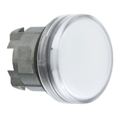 ZB4BV013E - Head for pilot light, Harmony XB4, white, 22mm, with plain lens, universal LED - Schneider Electric - Head for pilot light, Harmony XB4, white, 22mm, with plain lens, universal LED - Schneider Electric - 0