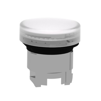 ZB4BV013E - Head for pilot light, Harmony XB4, white, 22mm, with plain lens, universal LED - Schneider Electric - Head for pilot light, Harmony XB4, white, 22mm, with plain lens, universal LED - Schneider Electric - 3