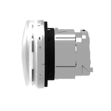 ZB4BV013S - Head for pilot light, Harmony XB4, white, 22mm, with grooved lens, universal LED - Schneider Electric - Head for pilot light, Harmony XB4, white, 22mm, with grooved lens, universal LED - Schneider Electric - 2