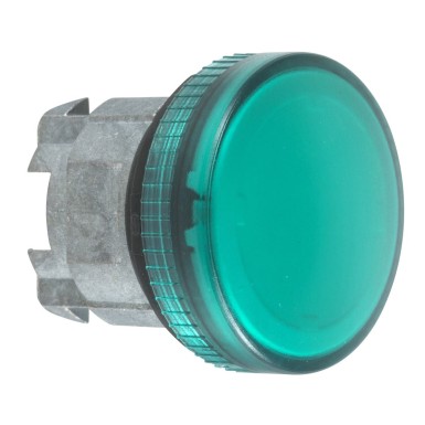 ZB4BV033E - Head for pilot light, Harmony XB4, green ?22 mm with plain lens integral LED - Schneider Electric - Head for pilot light, Harmony XB4, green ?22 mm with plain lens integral LED - Schneider Electric - 0