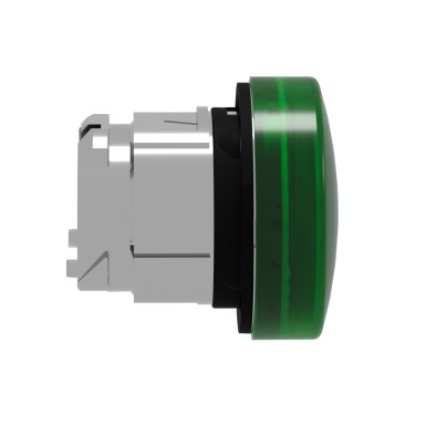 ZB4BV033E - Head for pilot light, Harmony XB4, green ?22 mm with plain lens integral LED - Schneider Electric - Head for pilot light, Harmony XB4, green ?22 mm with plain lens integral LED - Schneider Electric - 3