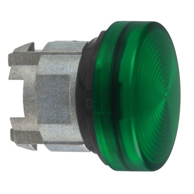 ZB4BV03S - Head for pilot light, Harmony XB4, green ?22 mm with grooved lens BA9s bulb - Schneider Electric - Head for pilot light, Harmony XB4, green ?22 mm with grooved lens BA9s bulb - Schneider Electric - 0