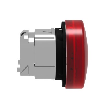 ZB4BV043 - Head for pilot light, Harmony XB4, metal, red, 22mm, universal LED, plain lens - Schneider Electric - Head for pilot light, Harmony XB4, metal, red, 22mm, universal LED, plain lens - Schneider Electric - 4