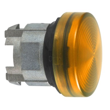 ZB4BV053S - Head for pilot light, Harmony XB4, orange ?22 mm with grooved lens integral LED - Schneider Electric - Head for pilot light, Harmony XB4, orange ?22 mm with grooved lens integral LED - Schneider Electric - 0