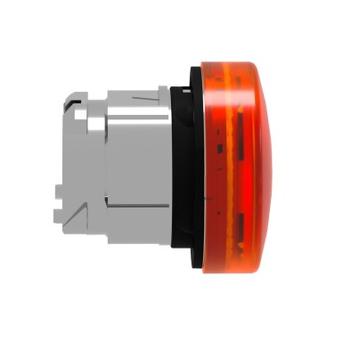 ZB4BV053S - Head for pilot light, Harmony XB4, orange ?22 mm with grooved lens integral LED - Schneider Electric - Head for pilot light, Harmony XB4, orange ?22 mm with grooved lens integral LED - Schneider Electric - 2