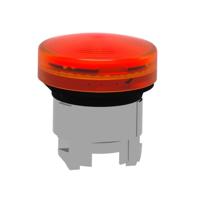 ZB4BV053S - Head for pilot light, Harmony XB4, orange ?22 mm with grooved lens integral LED - Schneider Electric - Head for pilot light, Harmony XB4, orange ?22 mm with grooved lens integral LED - Schneider Electric - 4