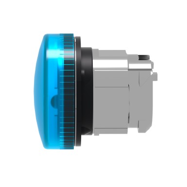 ZB4BV063 - Head for pilot light, Harmony XB4, metal, blue, 22mm, universal LED, plain lens - Schneider Electric - Head for pilot light, Harmony XB4, metal, blue, 22mm, universal LED, plain lens - Schneider Electric - 3