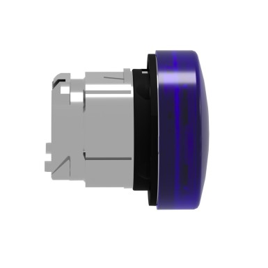 ZB4BV063S - Head for pilot light, Harmony XB4, blue ?22 mm with grooved lens integral LED - Schneider Electric - Head for pilot light, Harmony XB4, blue ?22 mm with grooved lens integral LED - Schneider Electric - 6