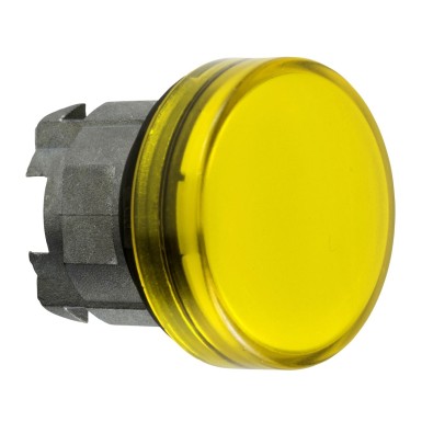 ZB4BV083 - Head for pilot light, Harmony XB4, yellow ?22 mm with plain lens integral LED - Schneider Electric - Head for pilot light, Harmony XB4, yellow ?22 mm with plain lens integral LED - Schneider Electric - 0