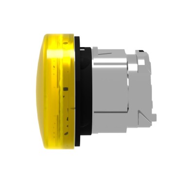 ZB4BV083 - Head for pilot light, Harmony XB4, yellow ?22 mm with plain lens integral LED - Schneider Electric - Head for pilot light, Harmony XB4, yellow ?22 mm with plain lens integral LED - Schneider Electric - 6