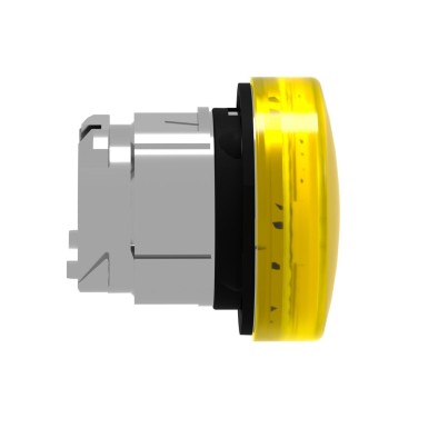 ZB4BV083E - Head for pilot light, Harmony XB4, metal, yellow, 22mm, universal LED, plain lens, for insertion of image - Schneider Electric - Head for pilot light, Harmony XB4, metal, yellow, 22mm, universal LED, plain lens, for insertion of image - Schneider Electric - 2