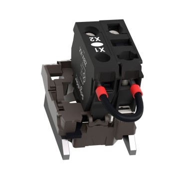 ZB4BV156 - Harmony XB4, Light block with body/fixing collar for BA9s bulb, metal, <= 250V - Schneider Electric - Harmony XB4, Light block with body/fixing collar for BA9s bulb, metal, <= 250V - Schneider Electric - 3