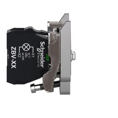 ZB4BVB1 - Complete body/light block assembly, Harmony XB4, metal, universal LED, body/fixing collar, 24V AC DC - Schneider Electric - Complete body/light block assembly, Harmony XB4, metal, universal LED, body/fixing collar, 24V AC DC - Schneider Electric - 4