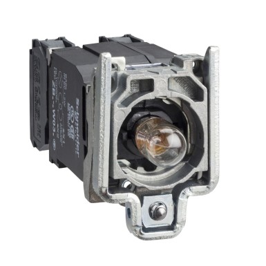 ZB4BW035 - Complete body/contact assembly and light block, Harmony XB4, with body/fixing collar, BA9s incandesent bulb, 110...120V, 1NO + 1NC - Schneider Electric - Complete body/contact assembly and light block, Harmony XB4, with body/fixing collar, BA9s incandesent bulb, 110...120V, 1NO + 1NC - Schneider Electric - 0