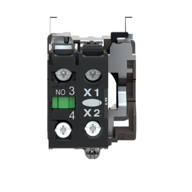 ZB4BW0B11 - Complete body/contact assembly and light block, Harmony XB4, metal, universal LED, body/fixing collar, 1NO, 24V AC DC - Schneider Electric - Complete body/contact assembly and light block, Harmony XB4, metal, universal LED, body/fixing collar, 1NO, 24V AC DC - Schneider Electric - 4