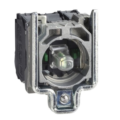 ZB4BW0M33 - Light block with body fixing collar, Harmony XB4, metal, green, integral LED, 230…240V AC, 2NO - Schneider Electric - Light block with body fixing collar, Harmony XB4, metal, green, integral LED, 230…240V AC, 2NO - Schneider Electric - 0