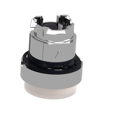 ZB4BW113 - Head for illuminated push button, Harmony XB4, metal, white projecting, 22mm, universal LED, spring return, plain lens - Schneider Electric - Head for illuminated push button, Harmony XB4, metal, white projecting, 22mm, universal LED, spring return, plain lens - Schneider Electric - 3