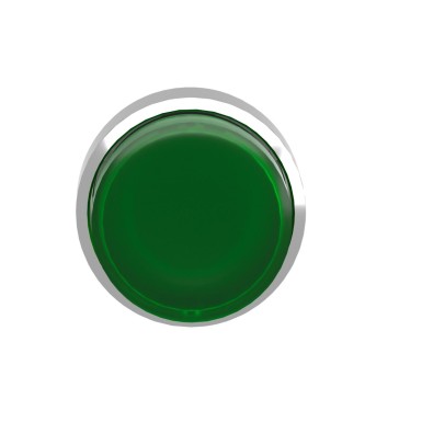 ZB4BW133 - Head for illuminated push button, Harmony XB4, metal, green projecting, 22mm, universal LED, spring return, plain lens - Schneider Electric - Head for illuminated push button, Harmony XB4, metal, green projecting, 22mm, universal LED, spring return, plain lens - Schneider Electric - 4