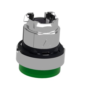 ZB4BW133 - Head for illuminated push button, Harmony XB4, metal, green projecting, 22mm, universal LED, spring return, plain lens - Schneider Electric - Head for illuminated push button, Harmony XB4, metal, green projecting, 22mm, universal LED, spring return, plain lens - Schneider Electric - 6