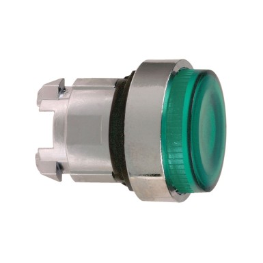 ZB4BW13S - Head for illuminated push button, Harmony XB4, green projecting pushbutton ?22 mm spring return BA9s - Schneider Electric - Head for illuminated push button, Harmony XB4, green projecting pushbutton ?22 mm spring return BA9s - Schneider Electric - 0