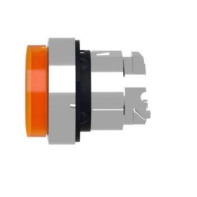 ZB4BW153 - Head for illuminated push button, Harmony XB4, metal, orange projecting, 22mm, universal LED, spring return, plain lens - Schneider Electric - Head for illuminated push button, Harmony XB4, metal, orange projecting, 22mm, universal LED, spring return, plain lens - Schneider Electric - 1