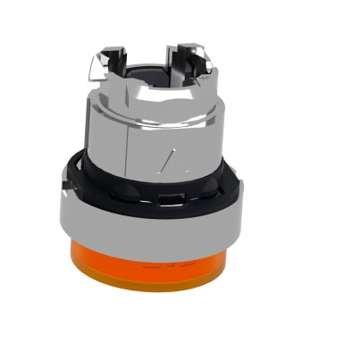 ZB4BW153 - Head for illuminated push button, Harmony XB4, metal, orange projecting, 22mm, universal LED, spring return, plain lens - Schneider Electric - Head for illuminated push button, Harmony XB4, metal, orange projecting, 22mm, universal LED, spring return, plain lens - Schneider Electric - 2