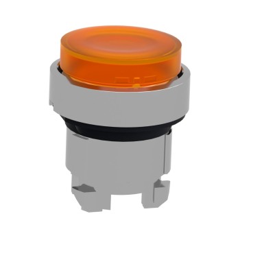 ZB4BW153 - Head for illuminated push button, Harmony XB4, metal, orange projecting, 22mm, universal LED, spring return, plain lens - Schneider Electric - Head for illuminated push button, Harmony XB4, metal, orange projecting, 22mm, universal LED, spring return, plain lens - Schneider Electric - 3