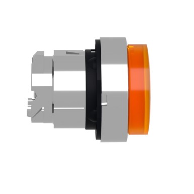 ZB4BW153 - Head for illuminated push button, Harmony XB4, metal, orange projecting, 22mm, universal LED, spring return, plain lens - Schneider Electric - Head for illuminated push button, Harmony XB4, metal, orange projecting, 22mm, universal LED, spring return, plain lens - Schneider Electric - 4