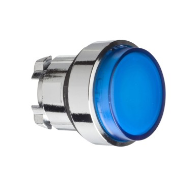 ZB4BW16 - Head for illuminated push button, Harmony XB4, blue projecting pushbutton ?22 mm spring return BA9s - Schneider Electric - Head for illuminated push button, Harmony XB4, blue projecting pushbutton ?22 mm spring return BA9s - Schneider Electric - 0