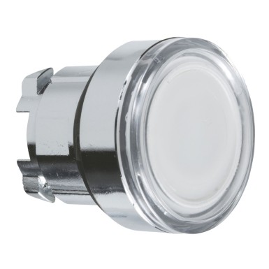 ZB4BW313 - Head for illuminated push button, Harmony XB4, metal, white flush, 22mm, universal LED, spring return, plan lens - Schneider Electric - Head for illuminated push button, Harmony XB4, metal, white flush, 22mm, universal LED, spring return, plan lens - Schneider Electric - 0