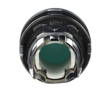 ZB4BW33 - Illuminated push button head, Harmony XB4, metal, flush, green, 22mm, spring return, plain lens for BA9s bulb - Schneider Electric - Illuminated push button head, Harmony XB4, metal, flush, green, 22mm, spring return, plain lens for BA9s bulb - Schneider Electric - 2