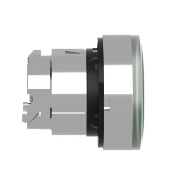 ZB4BW333S - Head for illuminated push button, Harmony XB4, metal, green flush, 22mm, universal LED, spring return, grooved lens - Schneider Electric - Head for illuminated push button, Harmony XB4, metal, green flush, 22mm, universal LED, spring return, grooved lens - Schneider Electric - 5