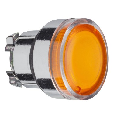 ZB4BW35 - Illuminated push button head, Harmony XB4, metal, flush, orange, 22mm, spring return, plain lens for BA9s bulb - Schneider Electric - Illuminated push button head, Harmony XB4, metal, flush, orange, 22mm, spring return, plain lens for BA9s bulb - Schneider Electric - 0