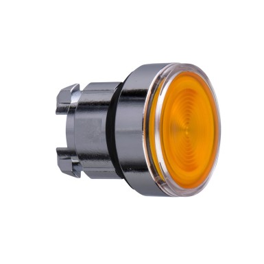 ZB4BW353S - Head for illuminated push button, Harmony XB4, metal, orange flush, 22mm, universal LED, spring return, grooved lens - Schneider Electric - Head for illuminated push button, Harmony XB4, metal, orange flush, 22mm, universal LED, spring return, grooved lens - Schneider Electric - 0