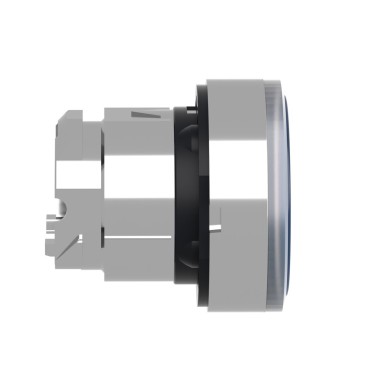 ZB4BW36 - Illuminated push button head, Harmony XB4, metal, flush, blue, 22mm, spring return, plain lens for BA9s bulb - Schneider Electric - Illuminated push button head, Harmony XB4, metal, flush, blue, 22mm, spring return, plain lens for BA9s bulb - Schneider Electric - 3