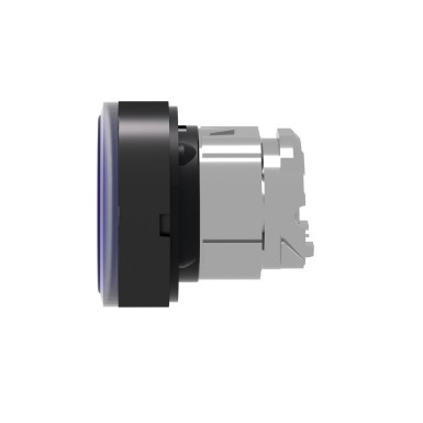 ZB4BW3637 - Head for illuminated push button, Harmony XB4, blue flush, 22mm, universal LED, spring return, plain, unmarked - Schneider Electric - Head for illuminated push button, Harmony XB4, blue flush, 22mm, universal LED, spring return, plain, unmarked - Schneider Electric - 6